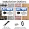 Signmission All Deliveries To Business Office, 14 in W x Rectangle, Plastic OS-2PACK-NS-P-1014-L-10094 - alternate 5